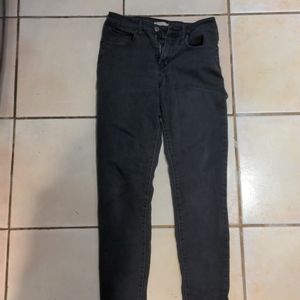 Levi's high-rise skinny jeans, size 27.